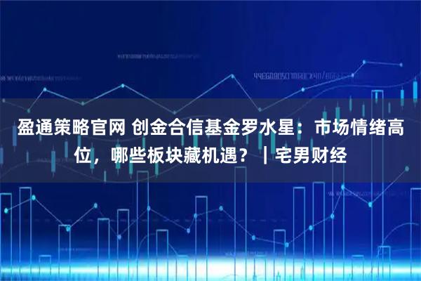 盈通策略官网 创金合信基金罗水星：市场情绪高位，哪些板块藏机遇？｜宅男财经