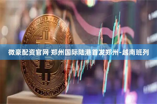 微豪配资官网 郑州国际陆港首发郑州-越南班列