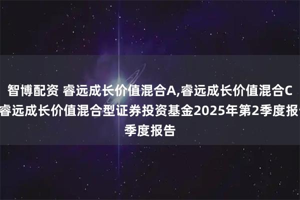 智博配资 睿远成长价值混合A,睿远成长价值混合C: 睿远成长价值混合型证券投资基金2025年第2季度报告
